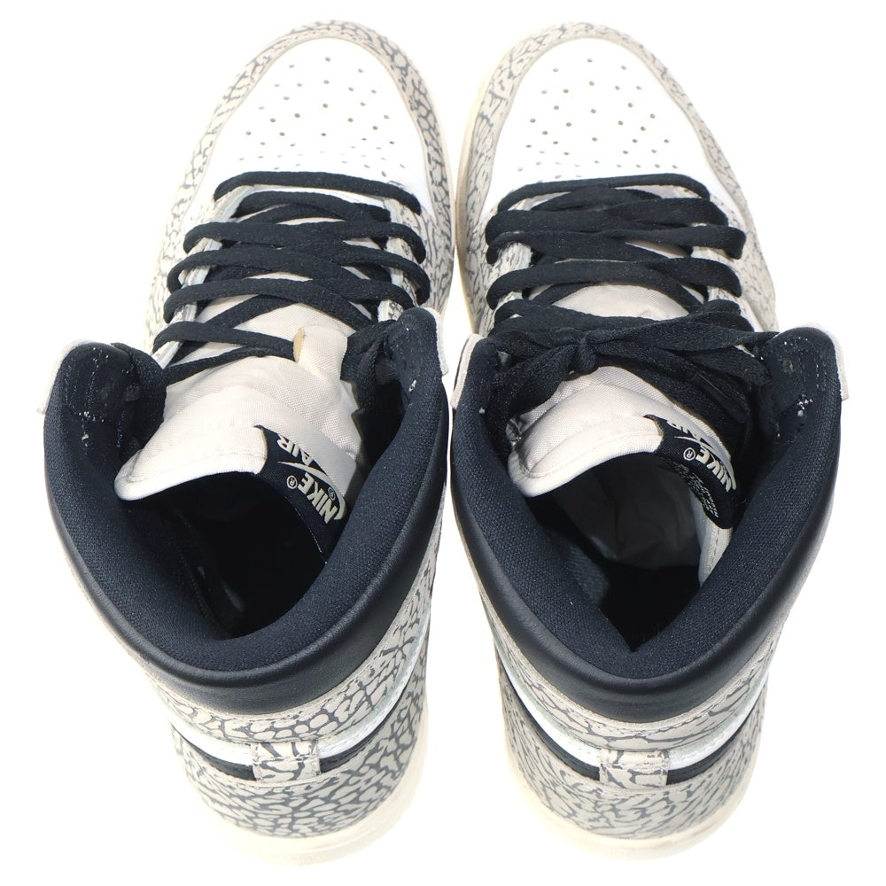 NIKE(ナイキ) AIR JORDAN 1 RETRO HIGH OG WHITE CEMENT ELEPHANT DZ5485-052 エアジョーダン1 ホワイトセメント サファリ ハイカットスニーカー シューズ US10/28cm