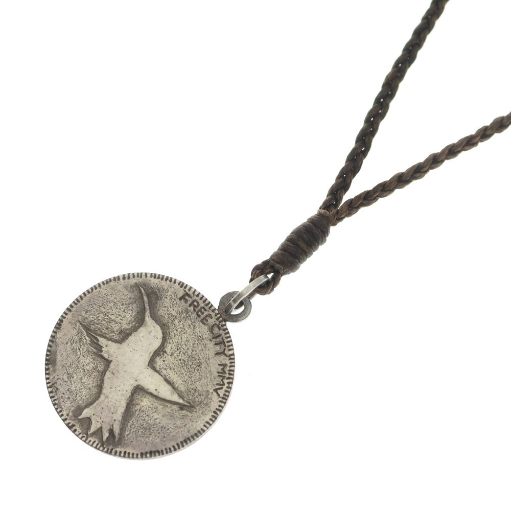 FREE CITY(フリーシティ) Large Coin Sparrow Silver Necklace ラージ コイン スパロウ シルバー ネックレス シルバー