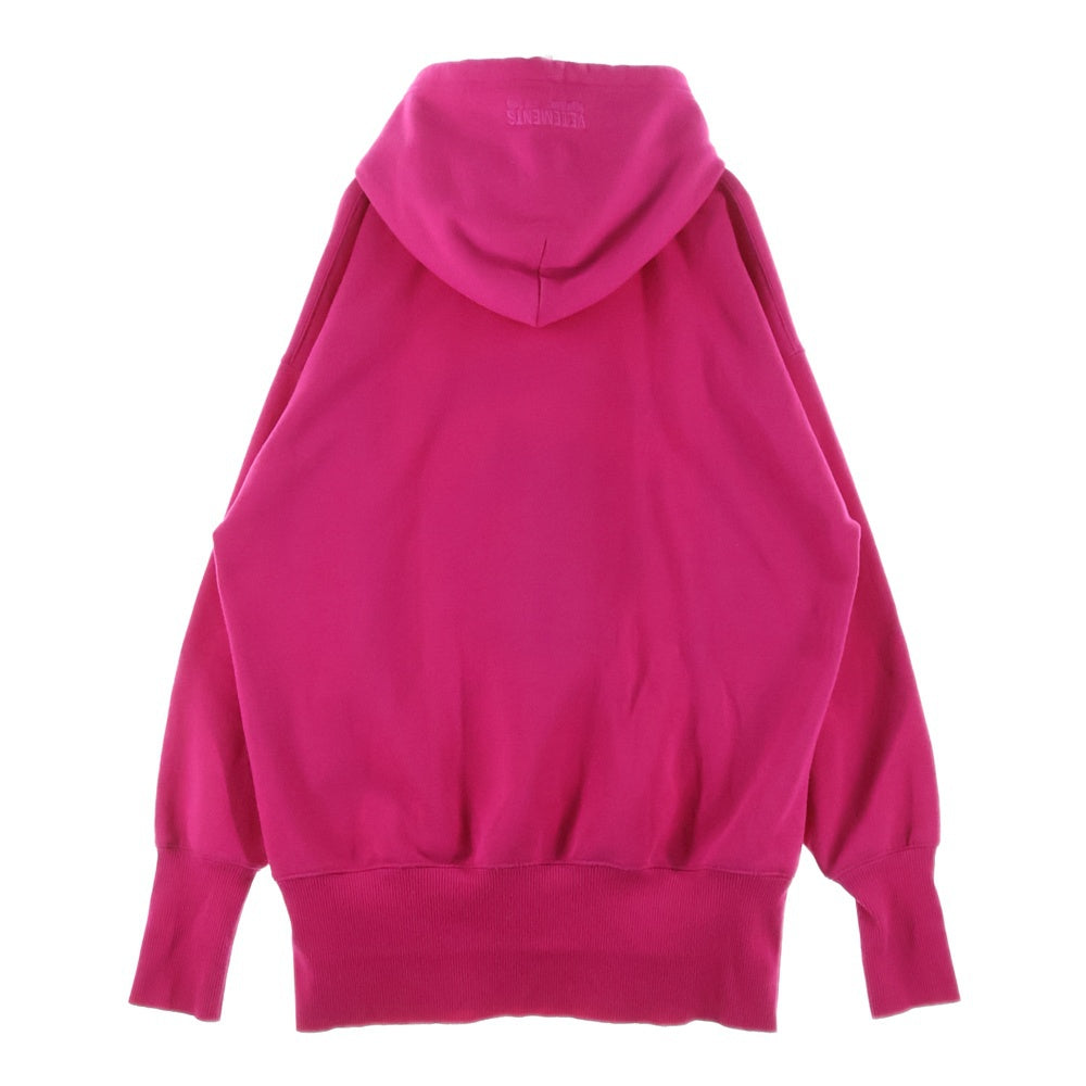 VETEMENTS(ヴェトモン) 19SS CARTOON HOODIE カートゥーン フーディー フロント刺繍 プルオーバーパーカー ピンク USS197010