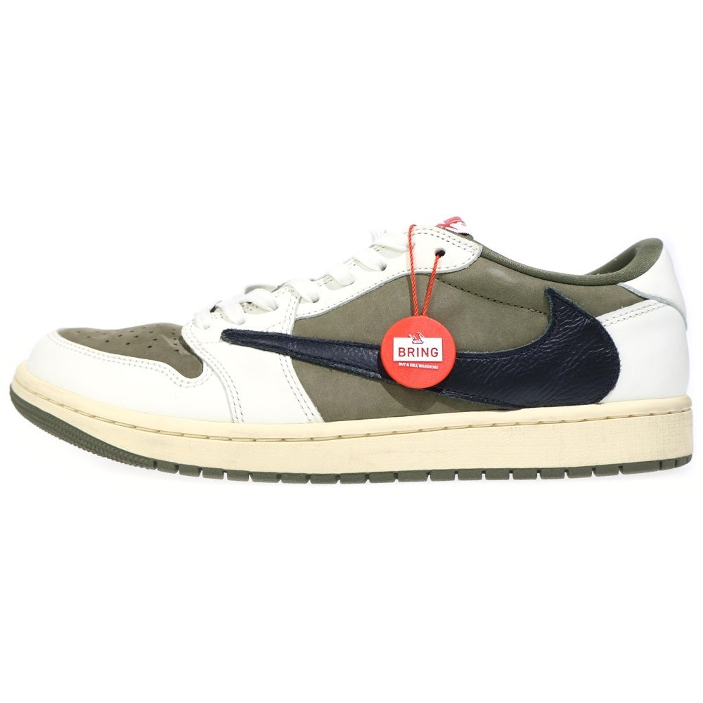 NIKE(ナイキ) ×TRAVIS SCOTT AIR JORDAN 1 LOW OG SP REVERSE OLIVE トラヴィススコット エアジョーダン1 リバースオリーブ ローカットスニーカー US11.5/29.5cm DM7866-200