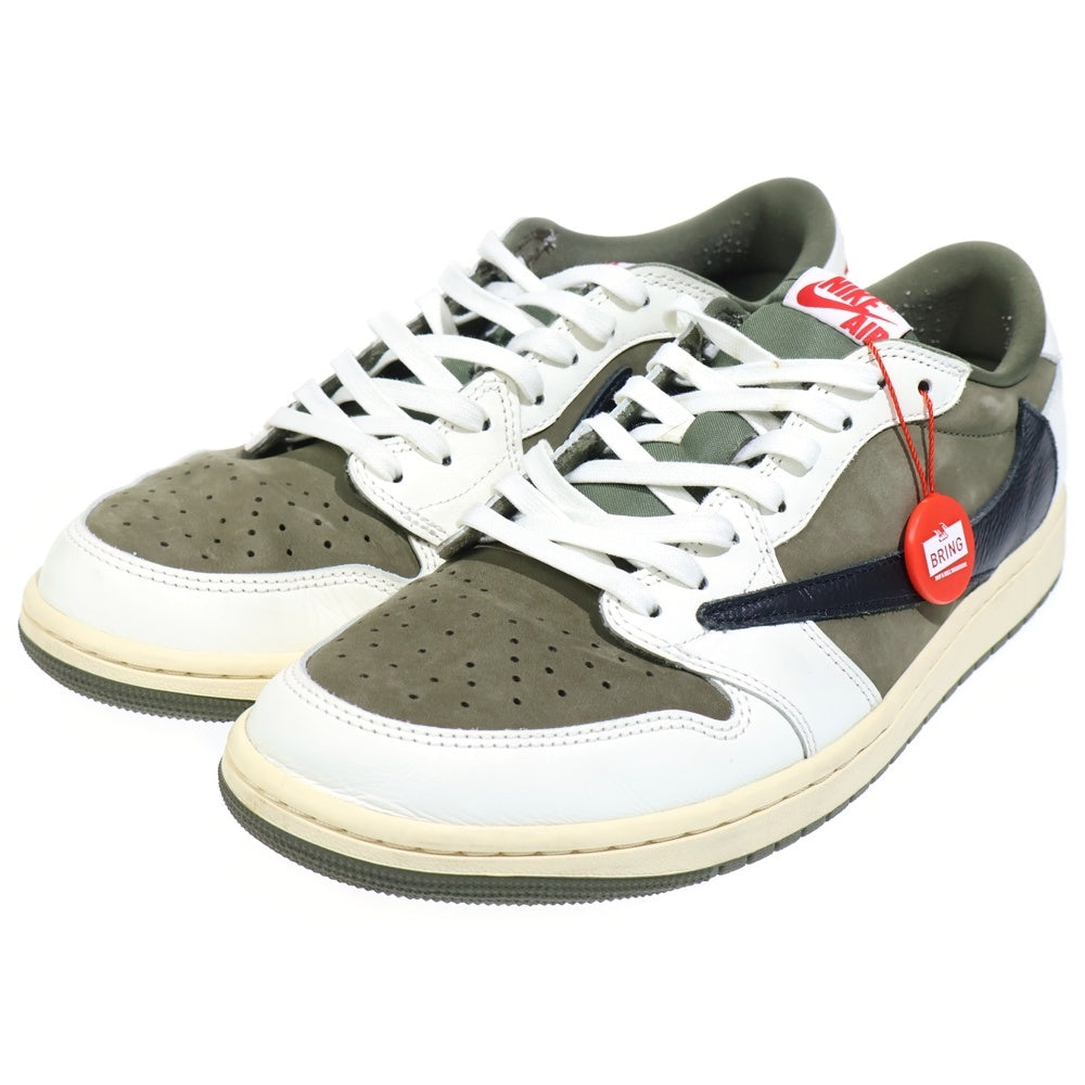 NIKE(ナイキ) ×TRAVIS SCOTT AIR JORDAN 1 LOW OG SP REVERSE OLIVE トラヴィススコット エアジョーダン1 リバースオリーブ ローカットスニーカー US11.5/29.5cm DM7866-200