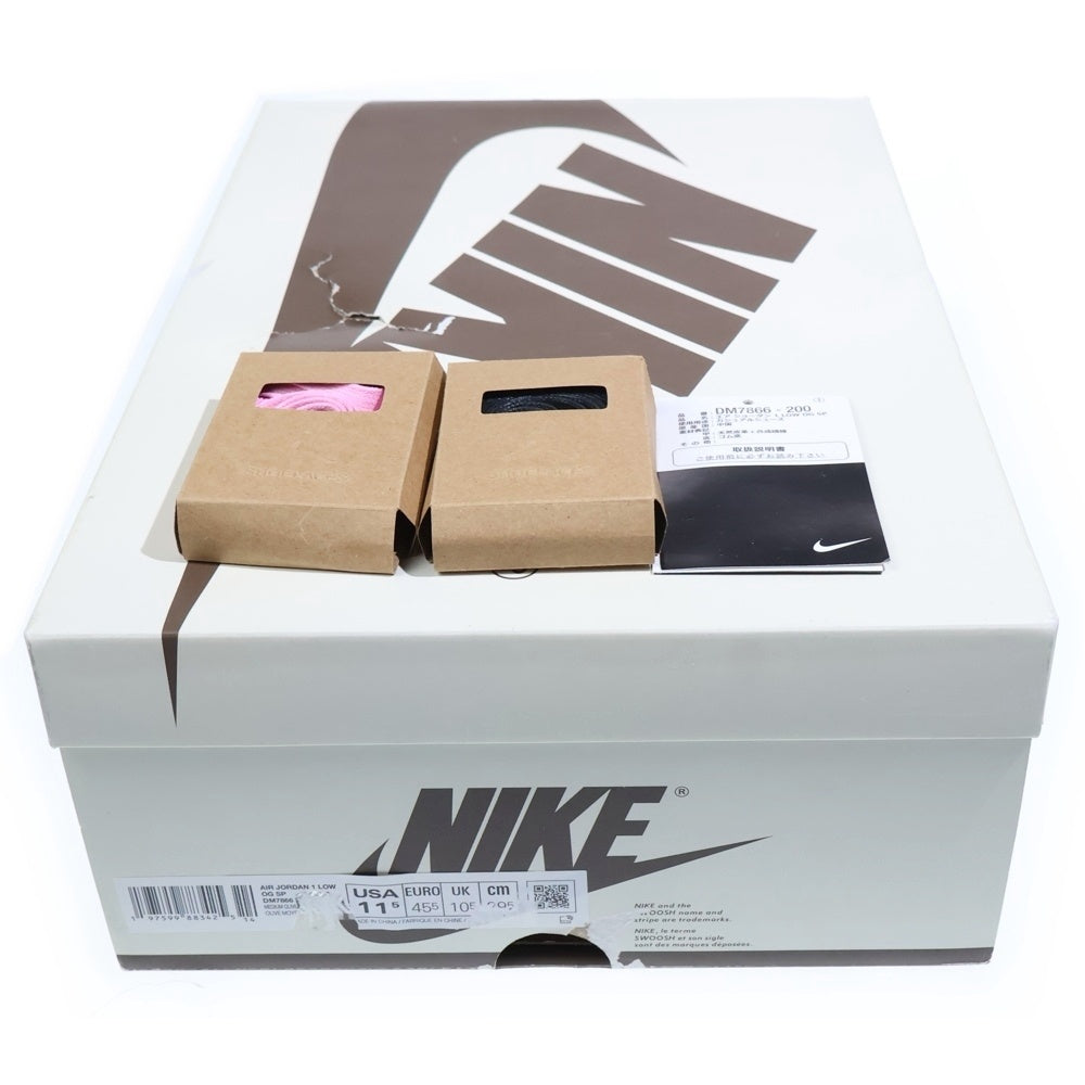 NIKE(ナイキ) ×TRAVIS SCOTT AIR JORDAN 1 LOW OG SP REVERSE OLIVE トラヴィススコット エアジョーダン1 リバースオリーブ ローカットスニーカー US11.5/29.5cm DM7866-200