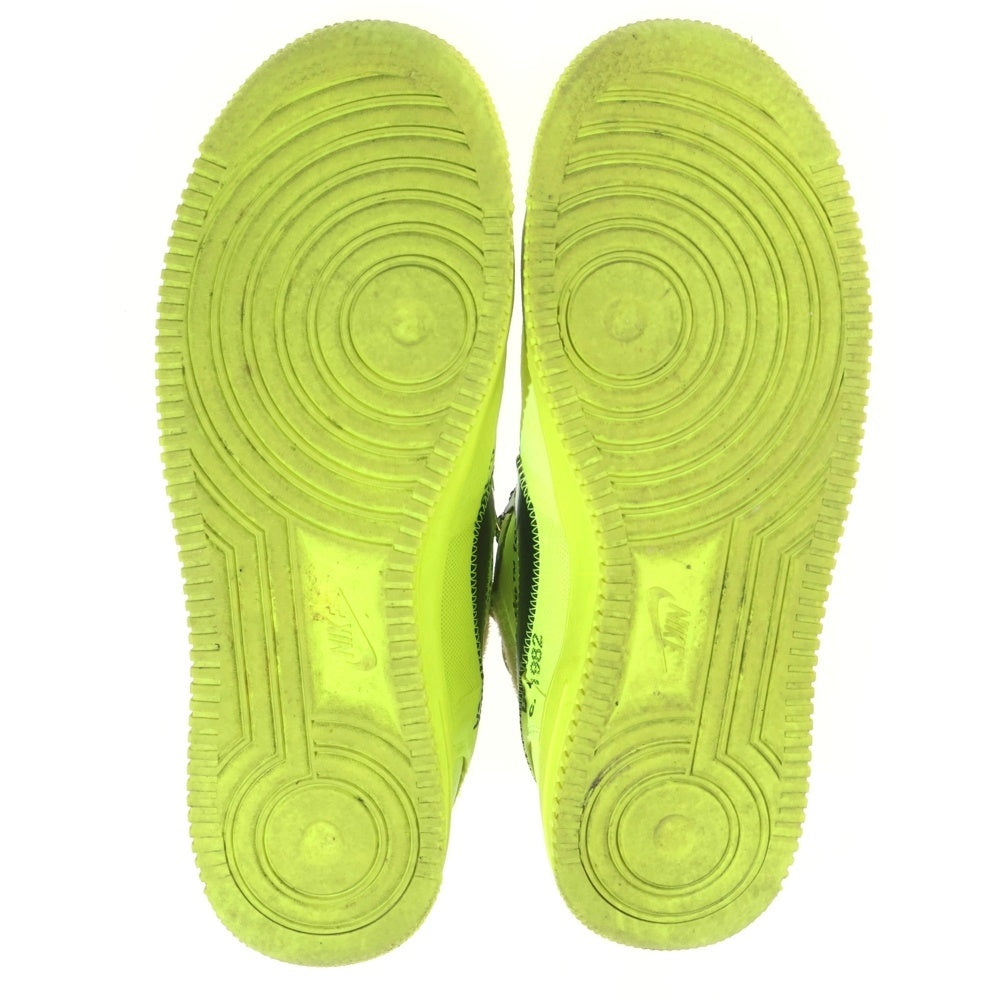 NIKE(ナイキ) ×OFF-WHITE THE 10 AIR FORCE 1 LOW VOLT オフホワイト エアフォース1 ボルト ローカットスニーカー イエロー US8/26cm AO4606-700