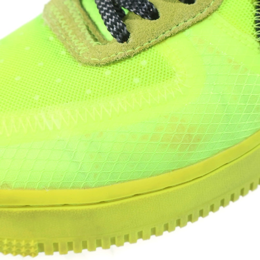 NIKE(ナイキ) ×OFF-WHITE THE 10 AIR FORCE 1 LOW VOLT オフホワイト エアフォース1 ボルト ローカットスニーカー イエロー US8/26cm AO4606-700
