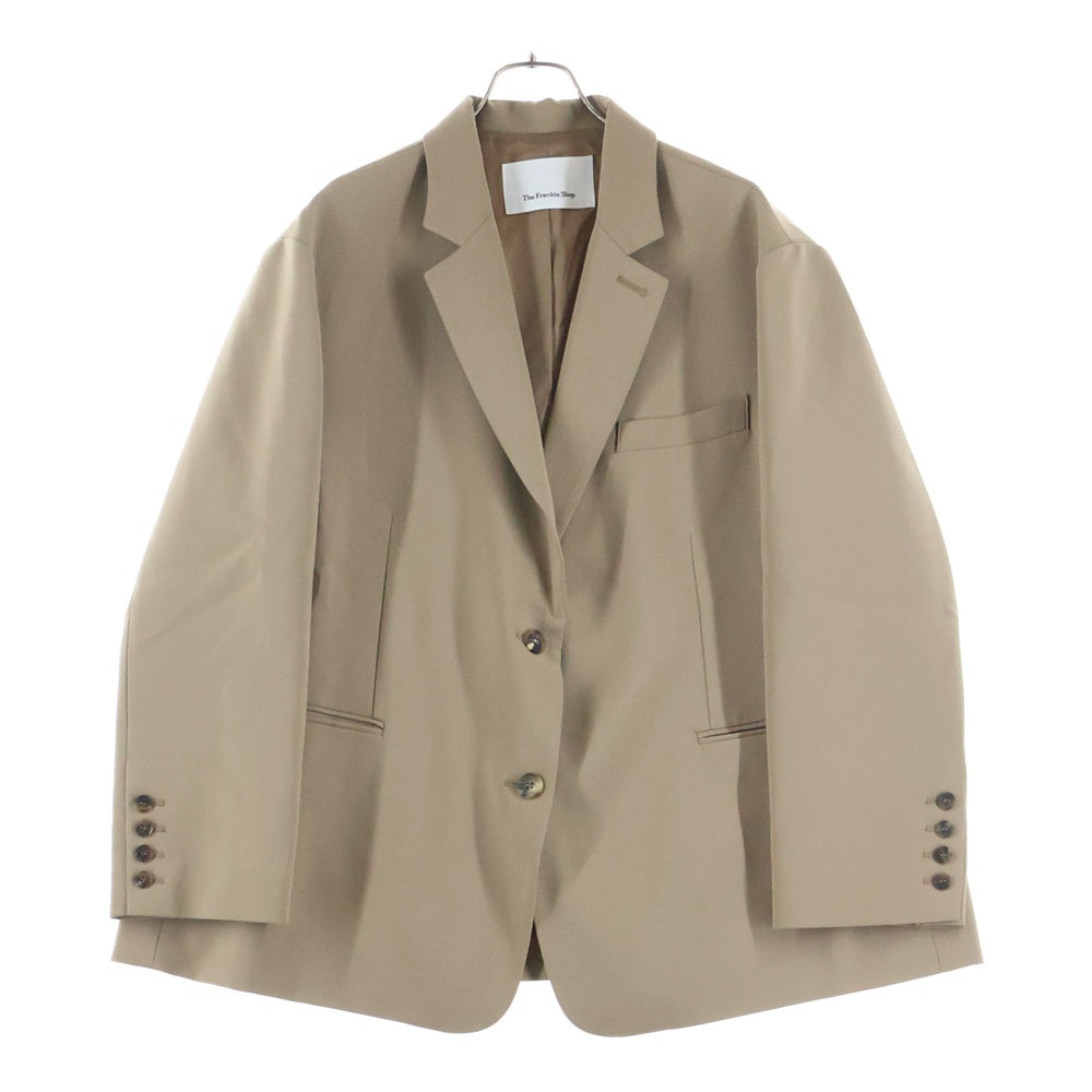NO BRAND(ノーブランド) The Frankie Shop (フランキーショップ）オーバーサイズシングルテーラードジャケット ベージュ