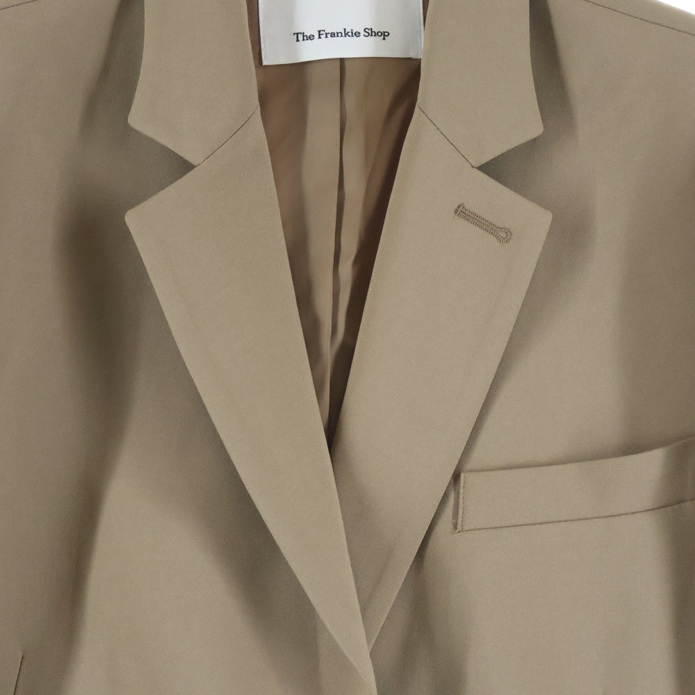 NO BRAND(ノーブランド) The Frankie Shop (フランキーショップ）オーバーサイズシングルテーラードジャケット ベージュ