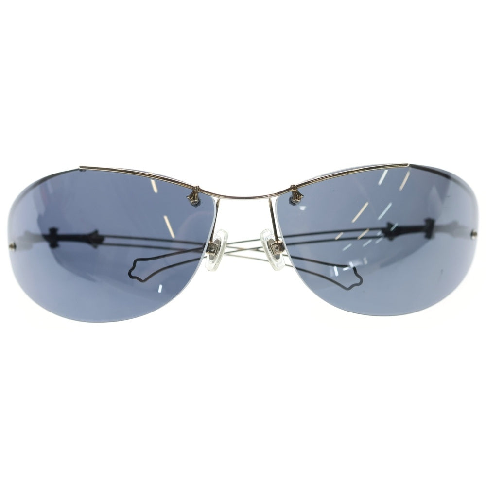 CHROME HEARTS(クロムハーツ) D.P.2 ドラッグ パイプ トップリム クロステンプル カラーレンズ サングラス メガネ 眼鏡 アイウェア ブラック/シルバー