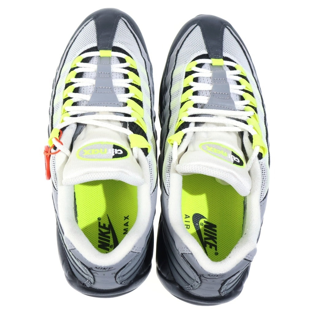 NIKE(ナイキ) AIR MAX 95 OG エアマックス イエローグラデ ローカットスニーカー グレー/イエロー US9.5/27.5cm CT1689-001