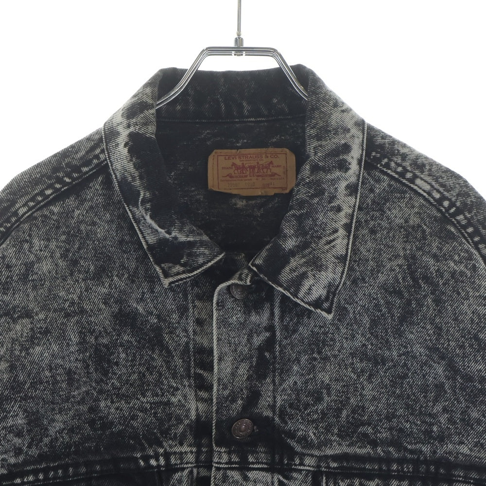 Levi's(リーバイス) 90S VINTAGE WASH BLACK DENIM JACKET ヴィンテージ ボタン裏715 ウォッシュ デニム ジャケット ブラック 70507‐0253