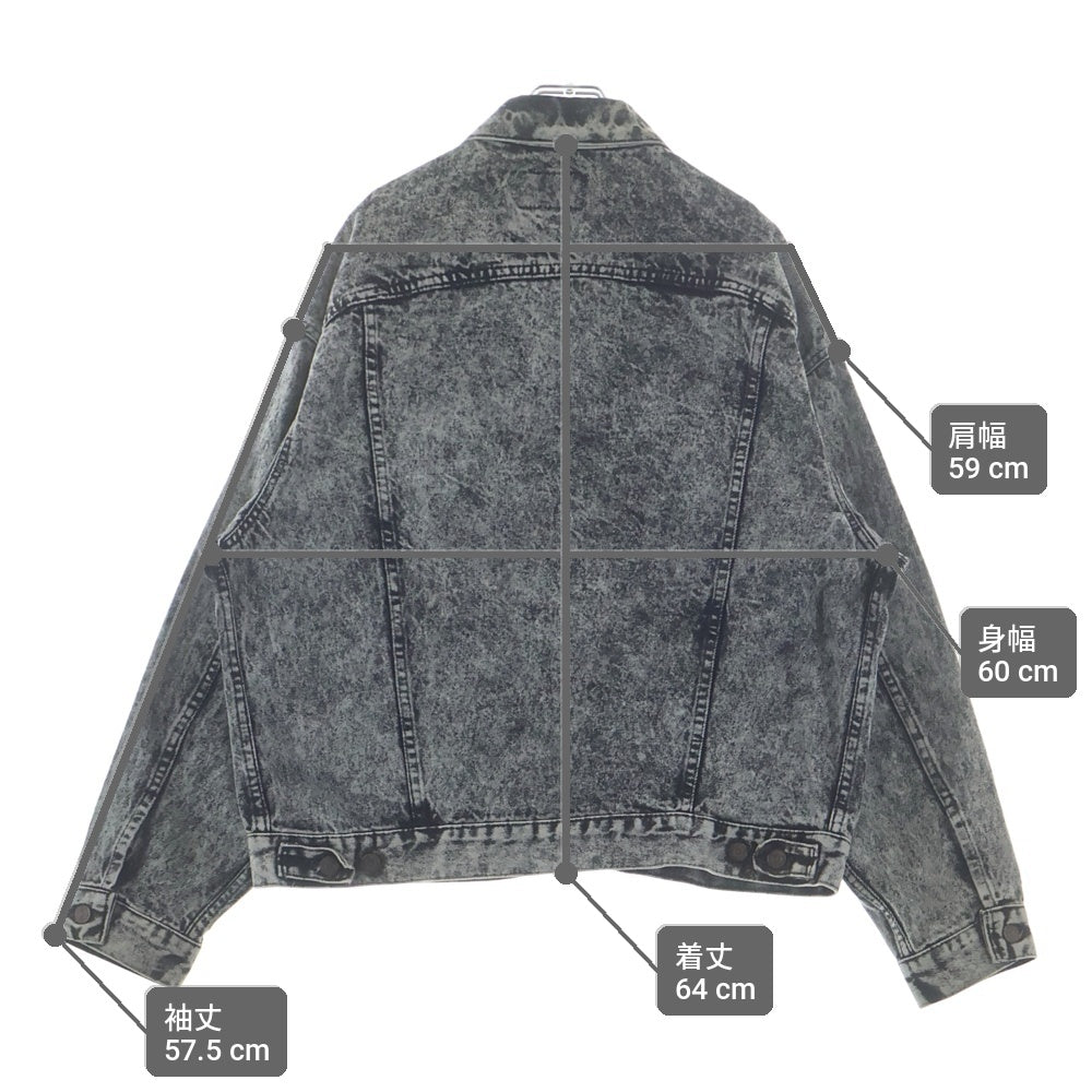 Levi's(リーバイス) 90S VINTAGE WASH BLACK DENIM JACKET ヴィンテージ ボタン裏715 ウォッシュ デニム ジャケット ブラック 70507‐0253