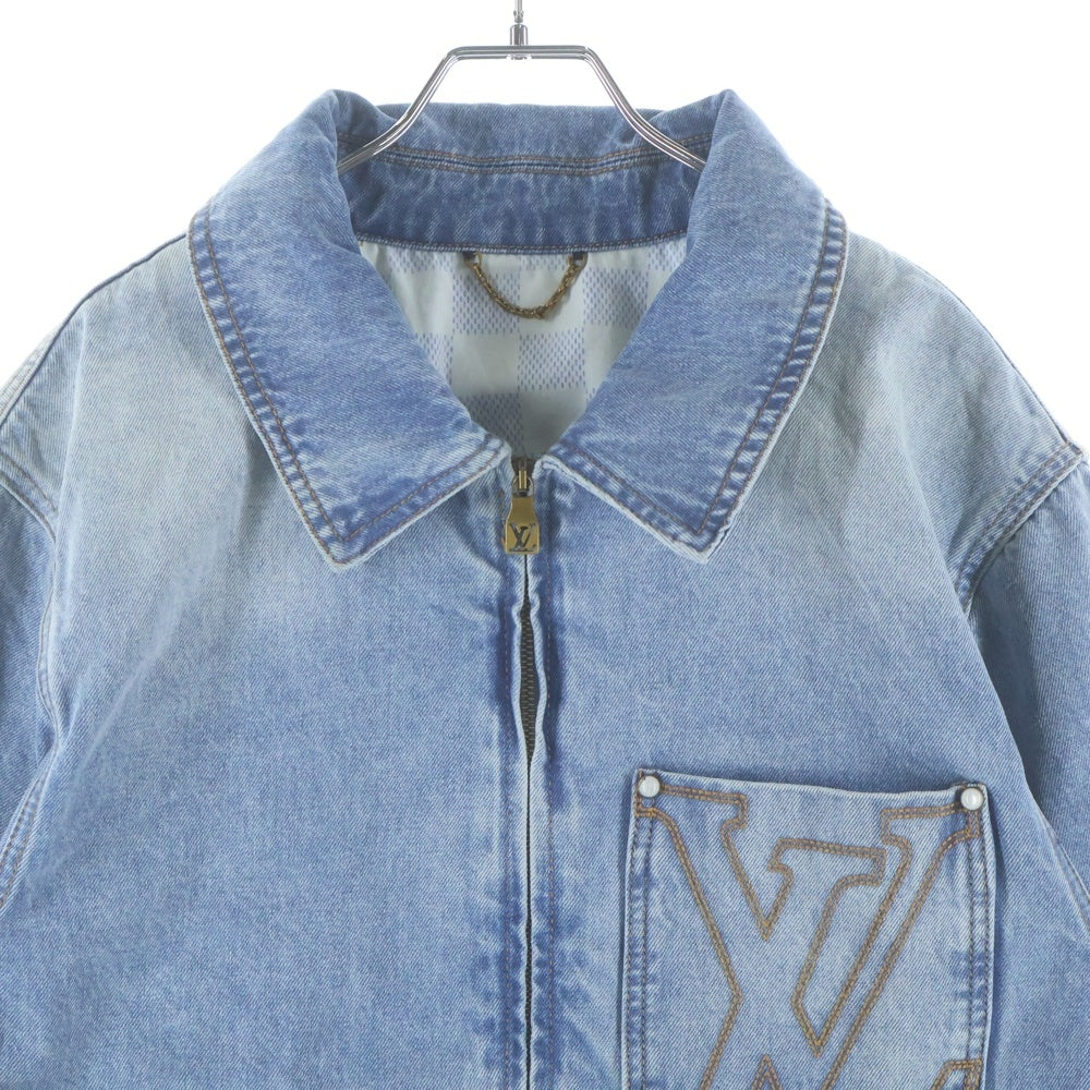 LOUIS VUITTON(ルイヴィトン) 25SS ワークウェアLVデニムジャケット インディゴ RM251M PCP HTA50W