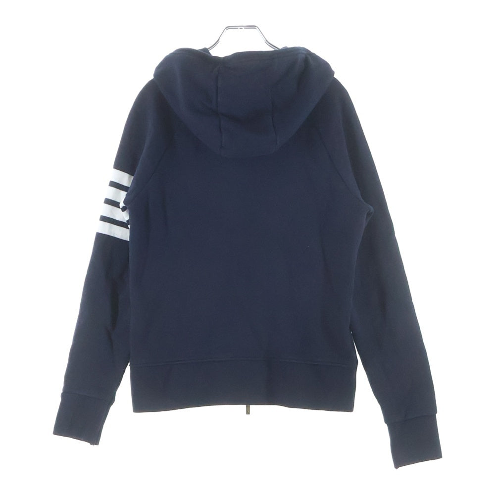 THOM BROWNE(トムブラウン) クラシック ループバック 4-BAR フルジップアップ フーディー ネイビー FJT001A-00535415