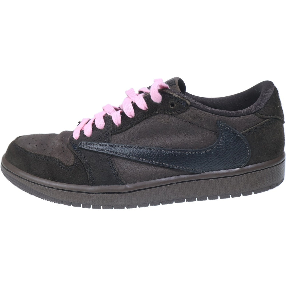 NIKE(ナイキ) ×TRAVIS SCOTT AIR JORDAN 1 LOW OG SP VELVET BROWN エアジョーダン 1 ローカットスニーカー US8.5/26.5cm DM7866-202