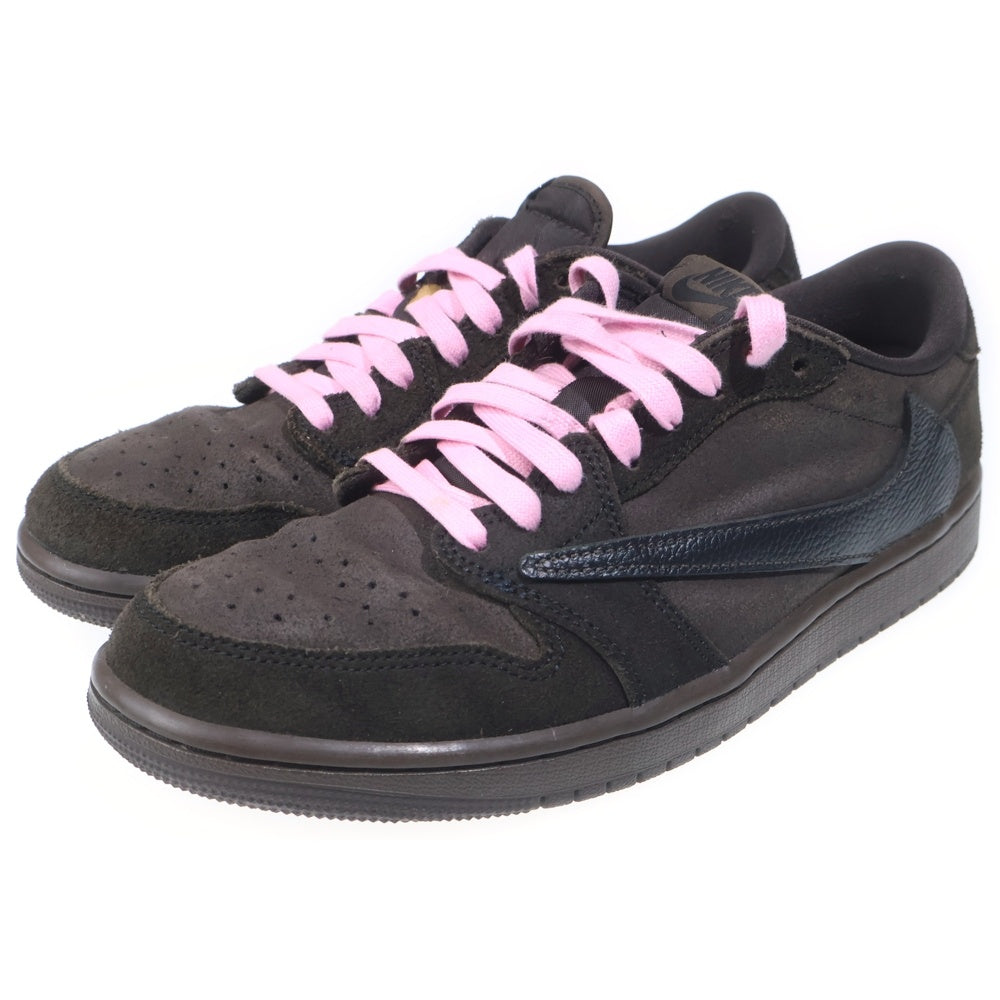 NIKE(ナイキ) ×TRAVIS SCOTT AIR JORDAN 1 LOW OG SP VELVET BROWN エアジョーダン 1 ローカットスニーカー US8.5/26.5cm DM7866-202