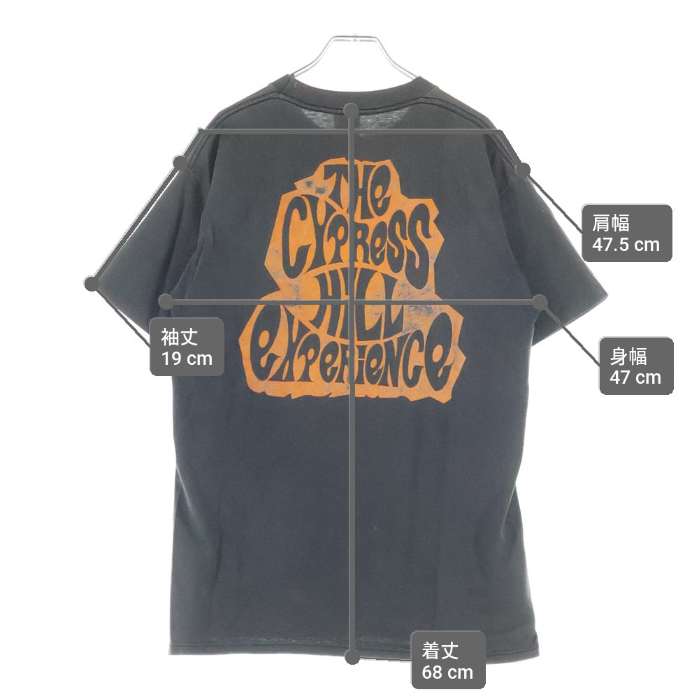 VINTAGE(ヴィンテージ) 90S THE CYPRESS HILL EXPERIENCE サイプレスヒル 両面プリント Tシャツ 半袖カットソー ブラック