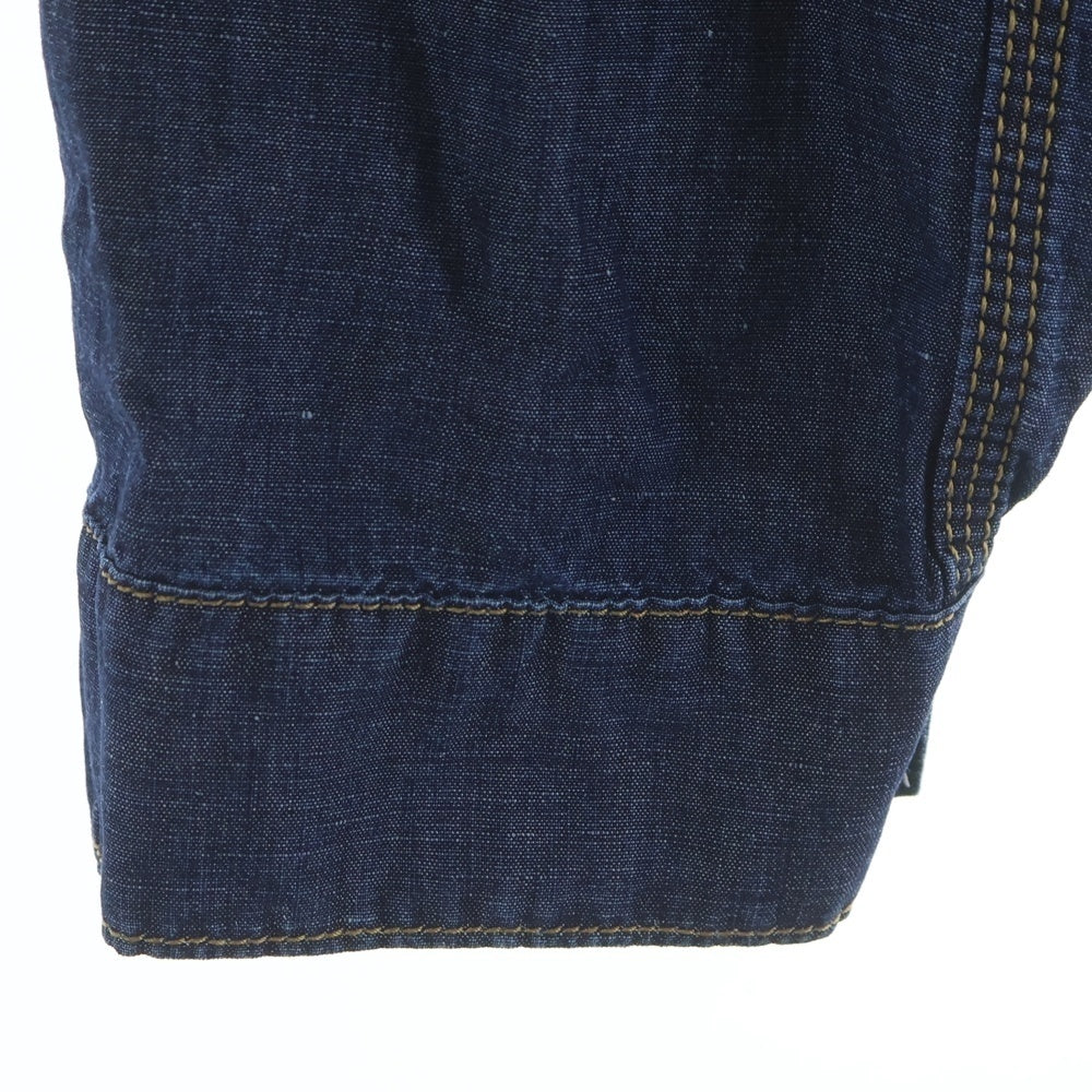 PRADA(プラダ) Triangle Logo Chambray Shirt トライアングルロゴ シャンブレー長袖シャツ ブルー GEB254