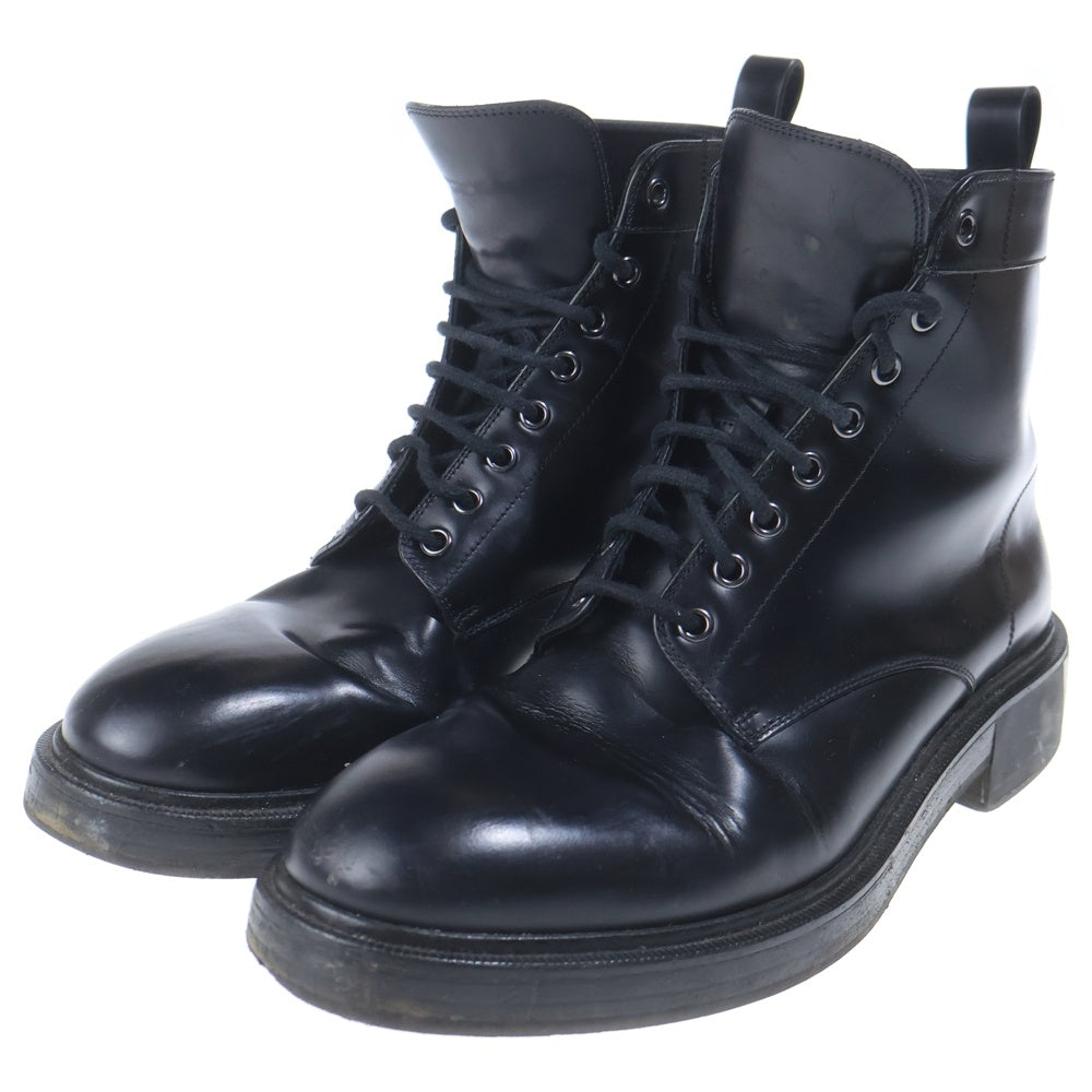 VALENTINO(ヴァレンティノ) Lace Up Leather Boots レースアップ レザーブーツ ブラック B2B52RY