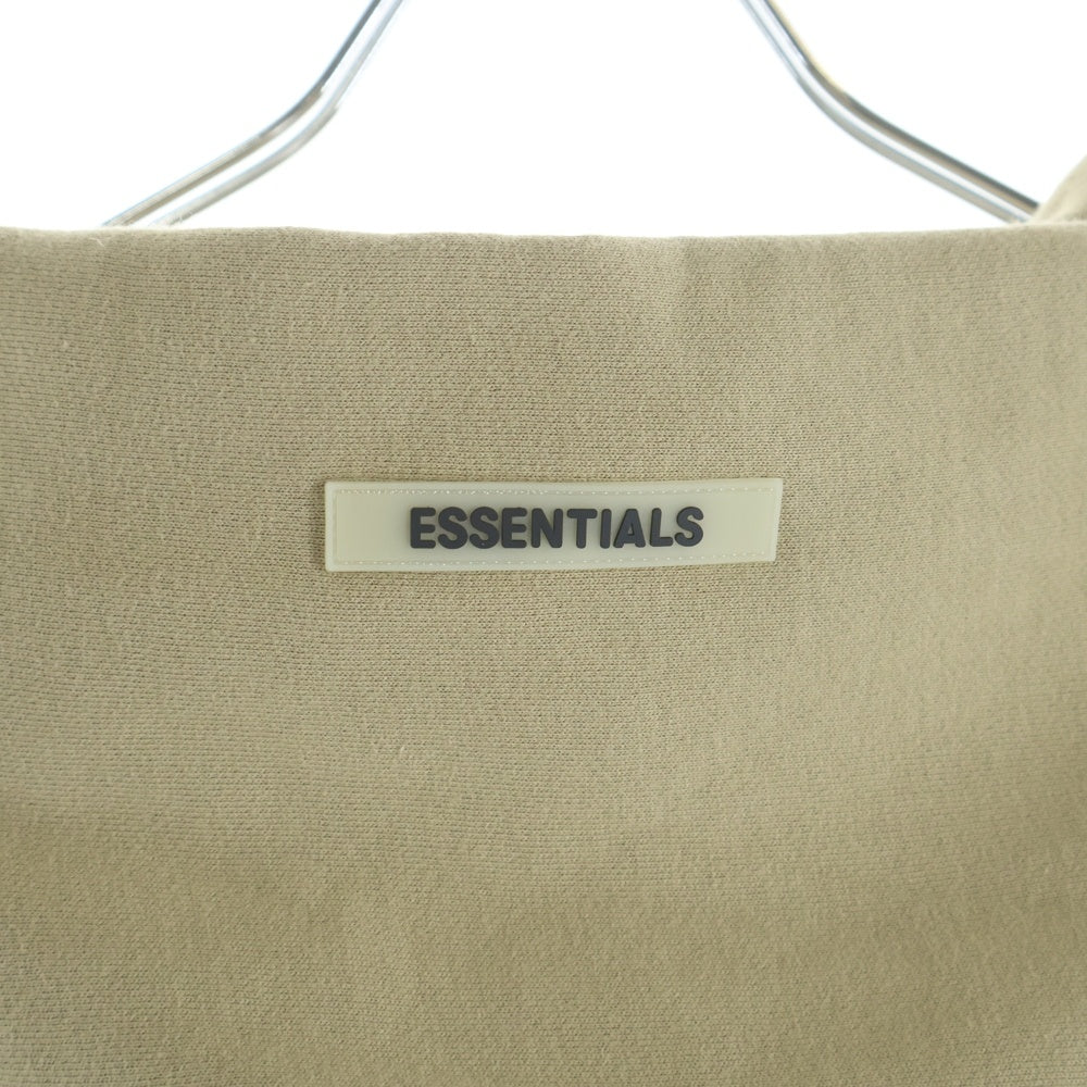 FEAR OF GOD ESSENTIALS(フィアオブゴッド エッセンシャルズ) バックロゴリフレクタープリント プルオーバーパーカー フーディ ベージュ