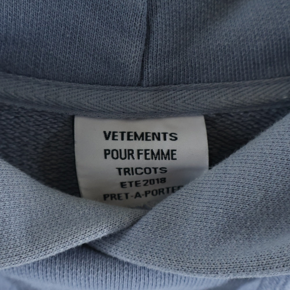 VETEMENTS(ヴェトモン) 18SSRainbows Unicorn Hooded ユニコーンプリントフーデッドパーカーWSS18TR28