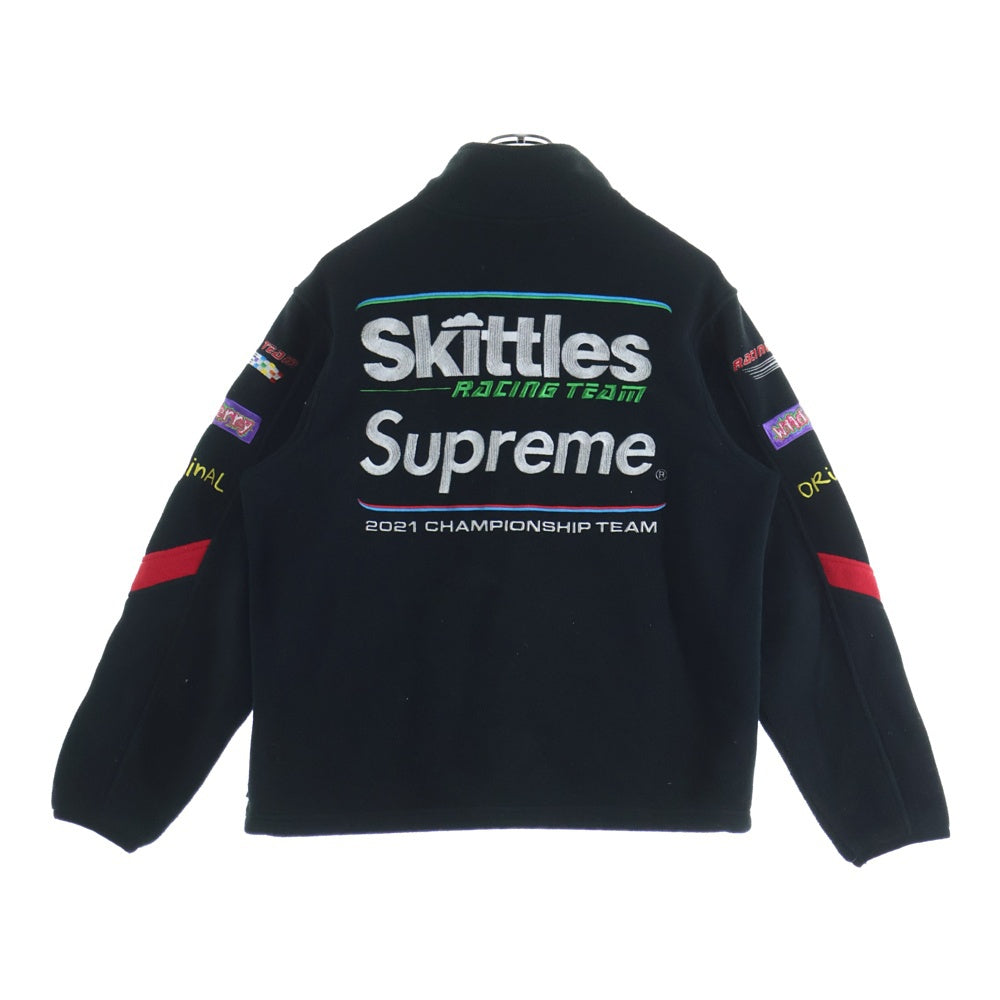 SUPREME(シュプリーム) 21AW Skittles Polartec Jacket スキットルズ ポーラーテック フリースジャケット ブラック