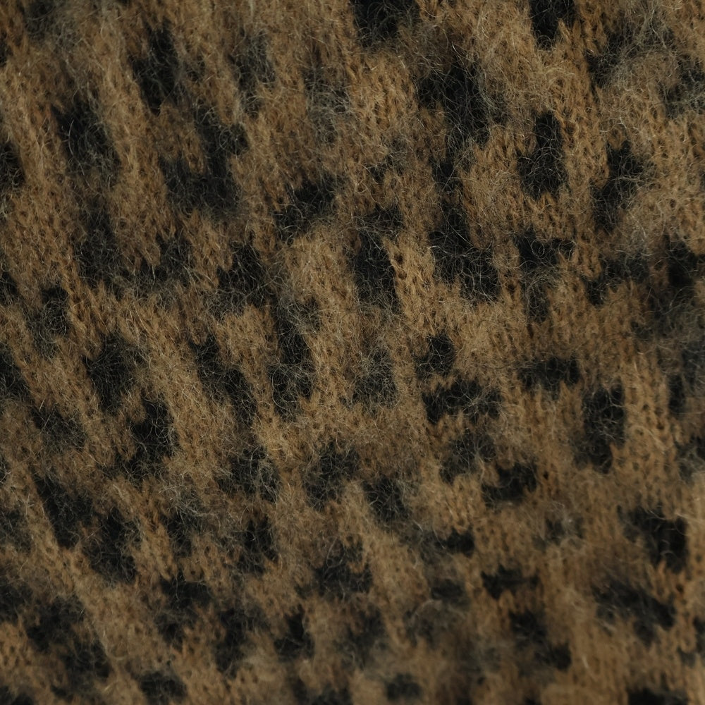 WACKO MARIA(ワコマリア) 22AW LEOPARD HEAVY MOHAIR レオパードヘビーモヘアカーディガン ブラウン