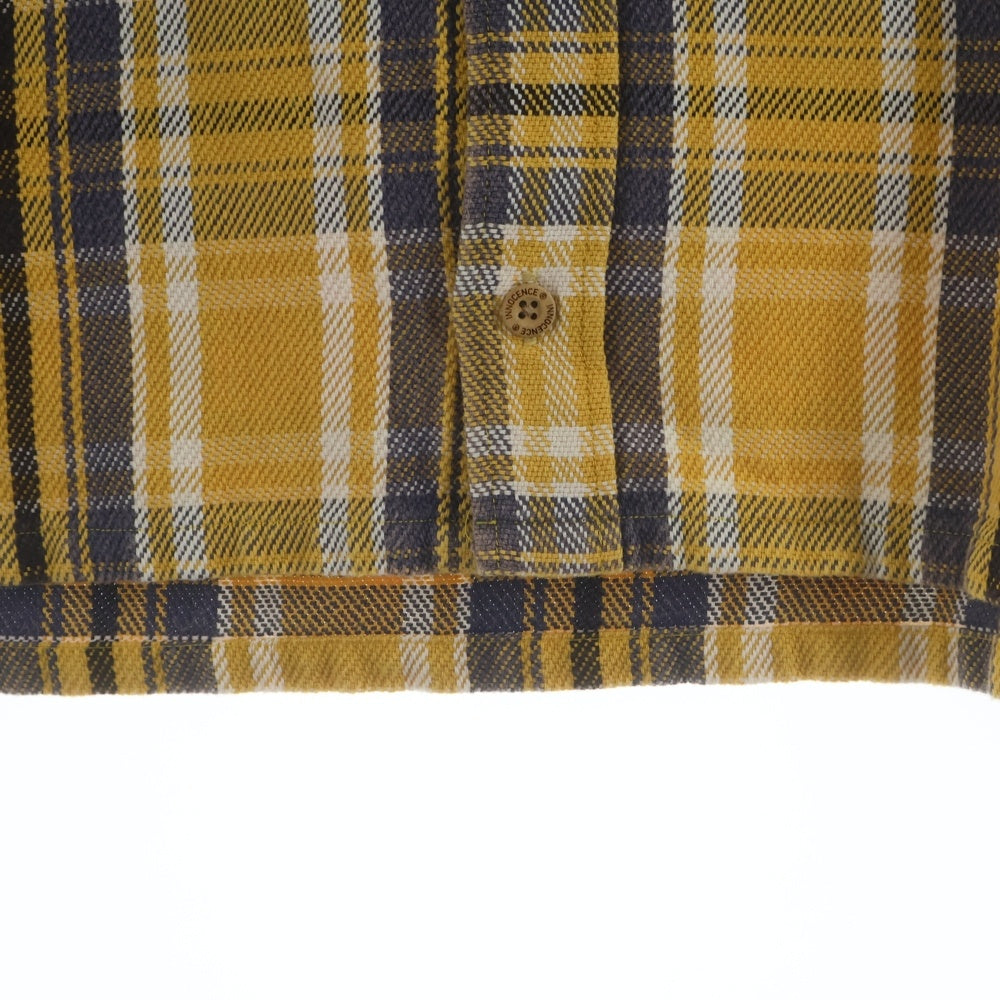 Innocence NYC(イノセンス) チェック 長袖 シャツ ネルシャツ イエロー