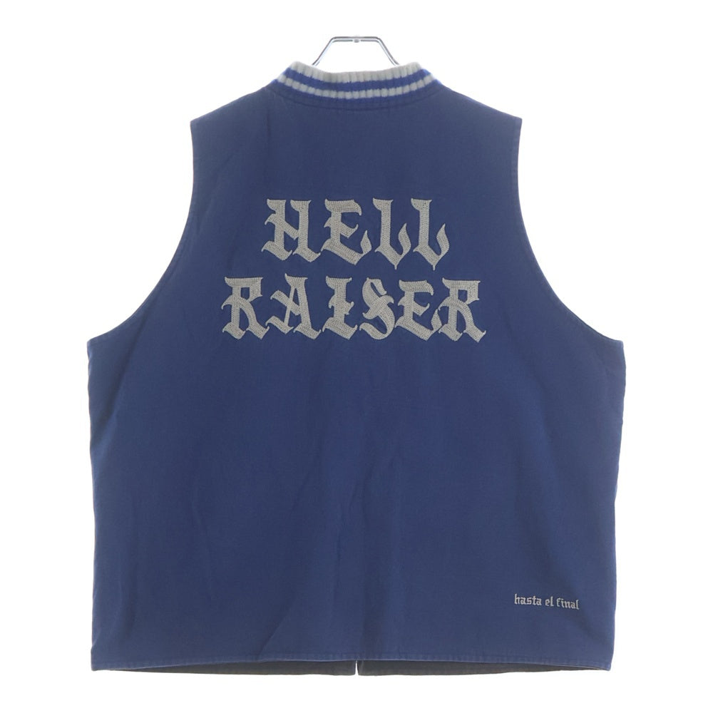 NO BRAND(ノーブランド) FIER CE HELL RAISER VEST ヘル レイザー リバーシブル ワーク ベスト ブルー