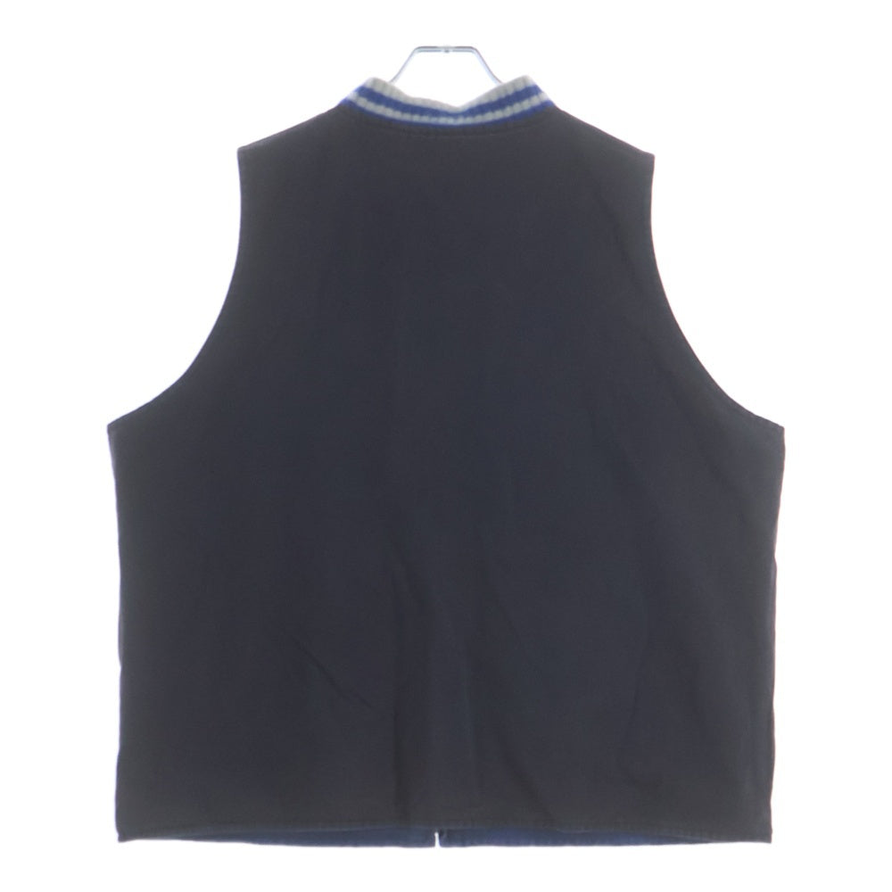 NO BRAND(ノーブランド) FIER CE HELL RAISER VEST ヘル レイザー リバーシブル ワーク ベスト ブルー