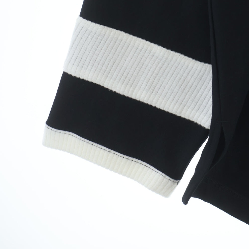 White Mountaineering(ホワイトマウンテニアリング) 24AW HOCKEY SHIRTS アーム ボーダー ウール カットソー ブラック WM2473521