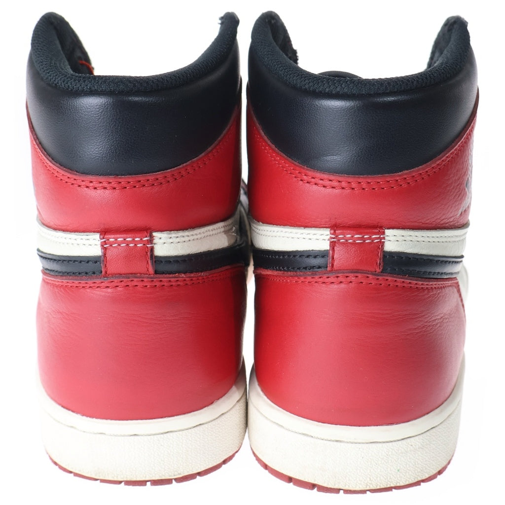 NIKE(ナイキ) AIR JORDAN 1 RETRO HIGH OG BRED TOE エアジョーダン1 ブレッドトゥ ハイカットスニーカー レッド/ブラック US11/29cm 555088-610