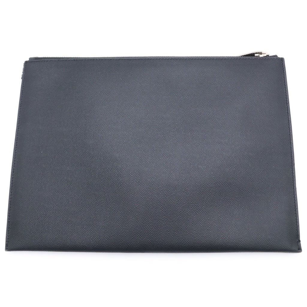 SAINT LAURENT PARIS(サンローランパリ) クラッチバッグ セカンドバッグ ケース ポーチ レザー ブラック TGR397294