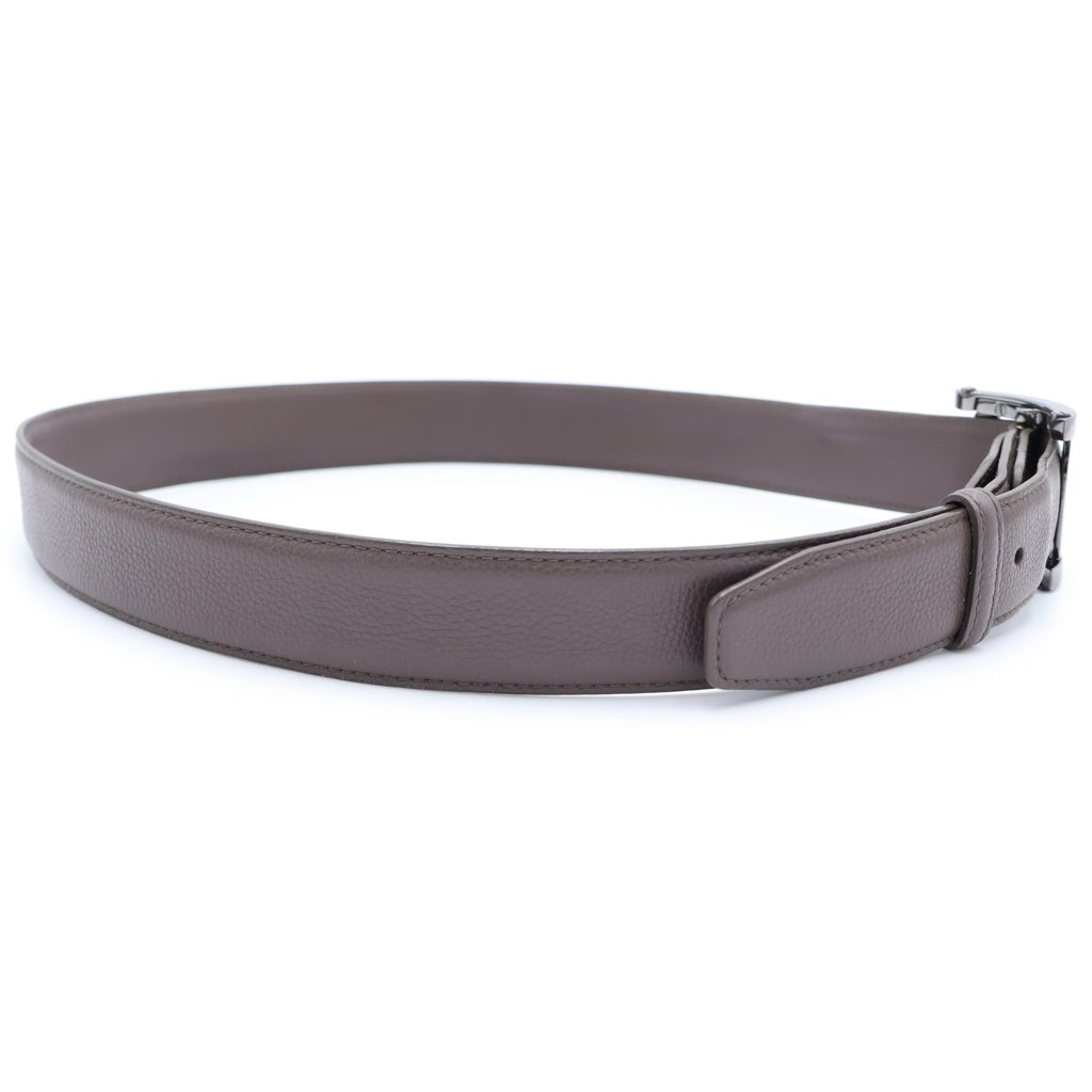BVLGARI(ブルガリ) アショーマ スクエアバックル レザーベルト ブラウン LO-M16-281913