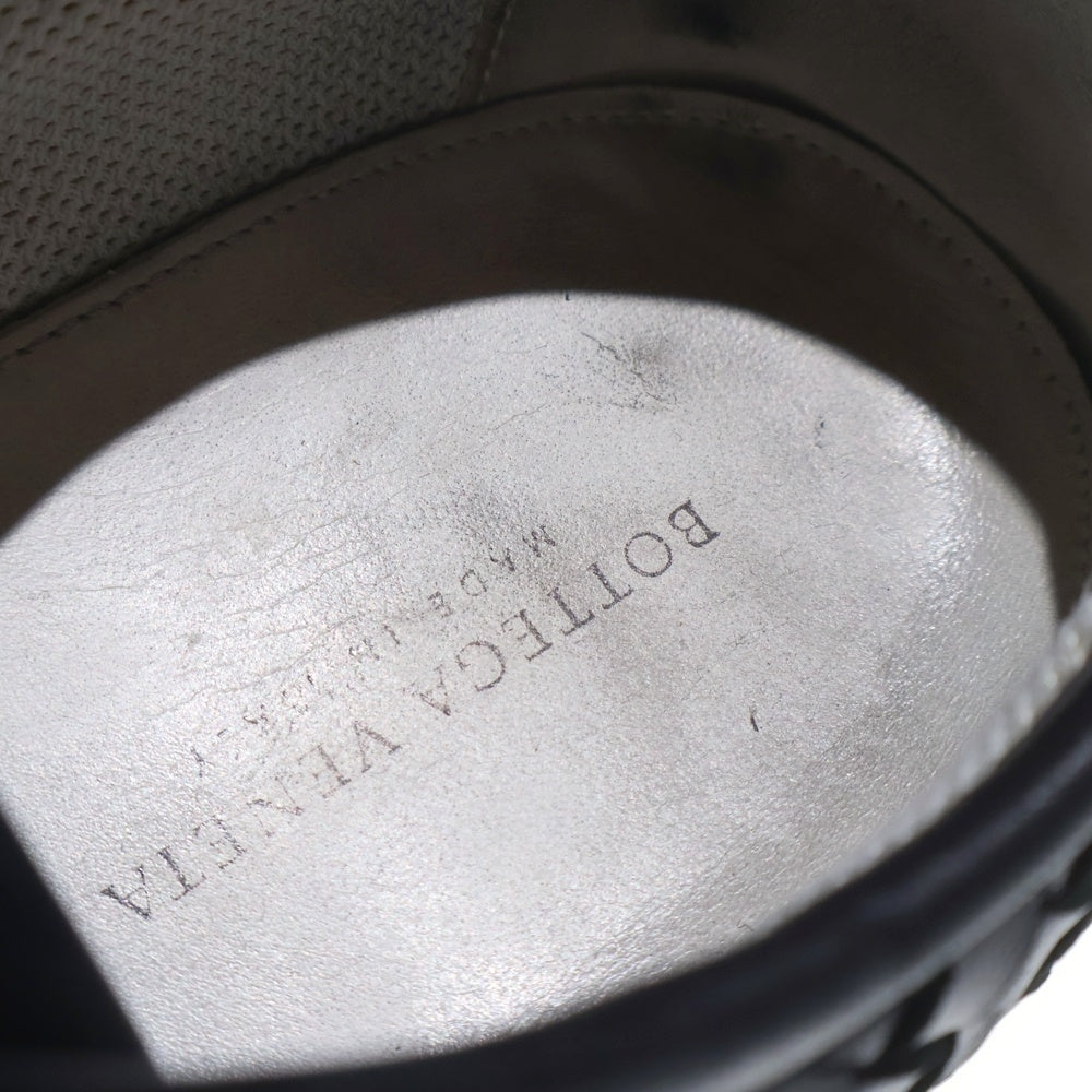 BOTTEGA VENETA(ボッテガヴェネタ) Intrecciato Leather Shoes イントレチャート レザーローカットスニーカー ブラック