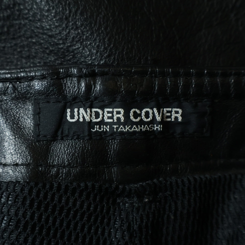 UNDERCOVER(アンダーカバー) 96AW WIRE期 レザーハーフパンツ ブラック UC-6W-P-08