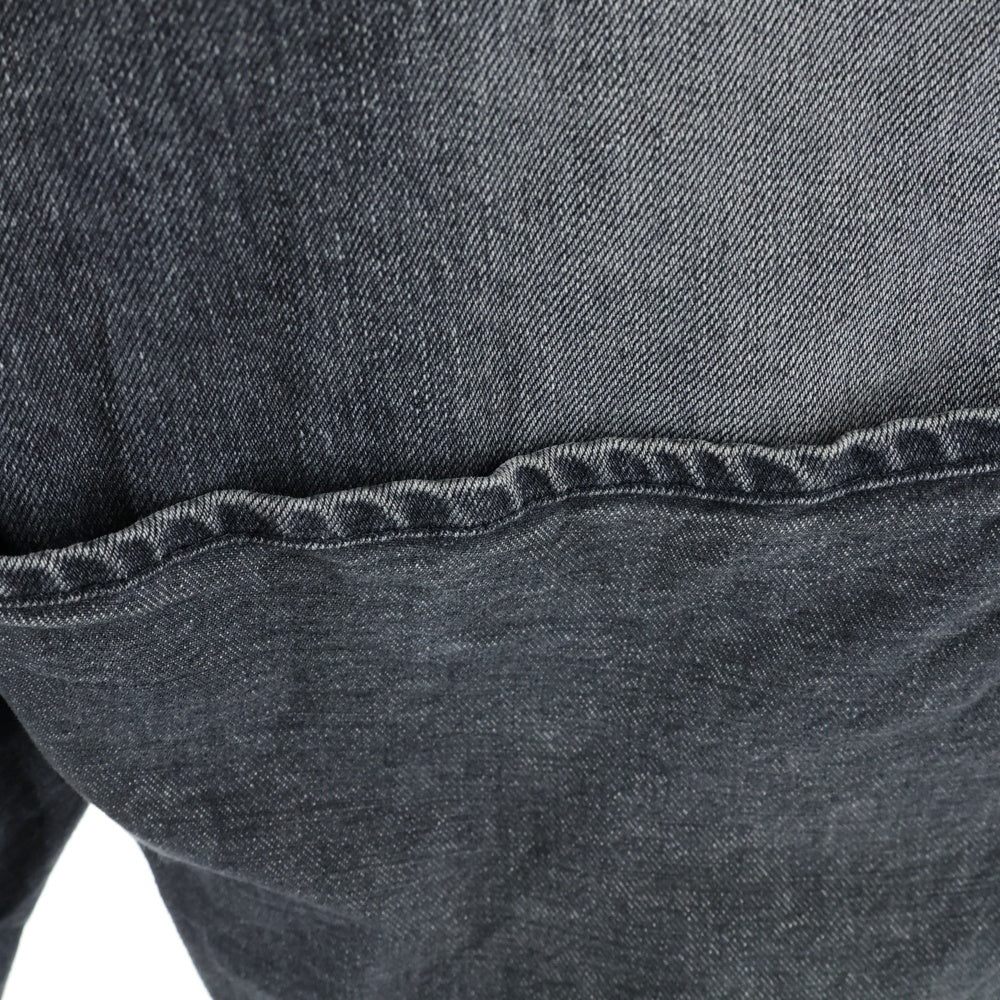 Jieda(ジエダ) 9AW 2WAY FLARE DENIM PANTS レイヤード フレア デニム パンツ グレー Jie-19AW-PT10