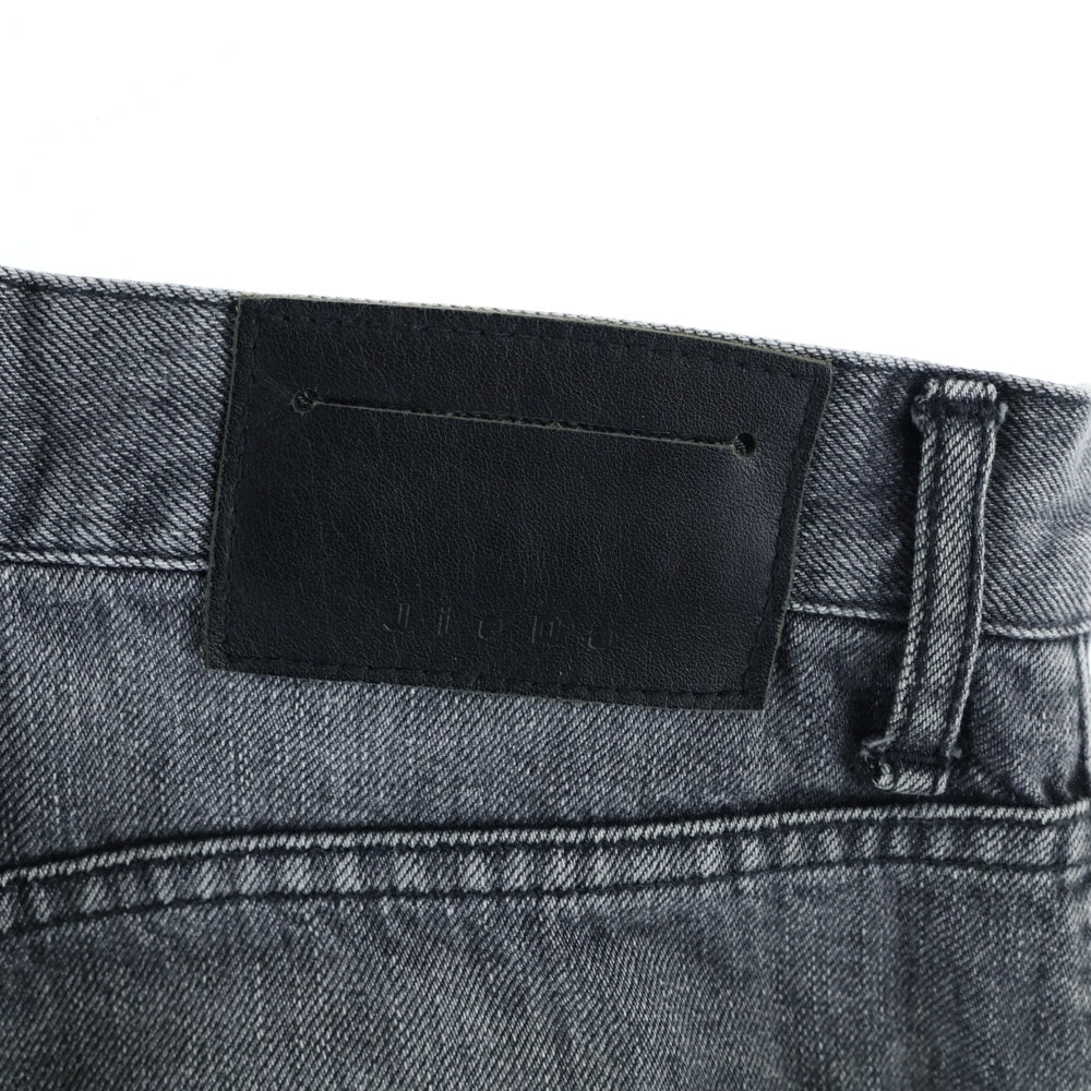 Jieda(ジエダ) 9AW 2WAY FLARE DENIM PANTS レイヤード フレア デニム パンツ グレー Jie-19AW-PT10