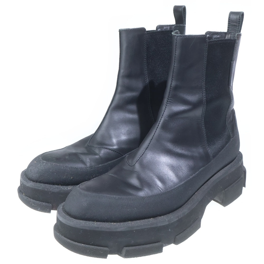 BOTH(ボス) GAO PLATFORM CHELSEA BOOTS プラットフォーム チェルシー レザー ブーツ ブラック GPH119-MB1CO