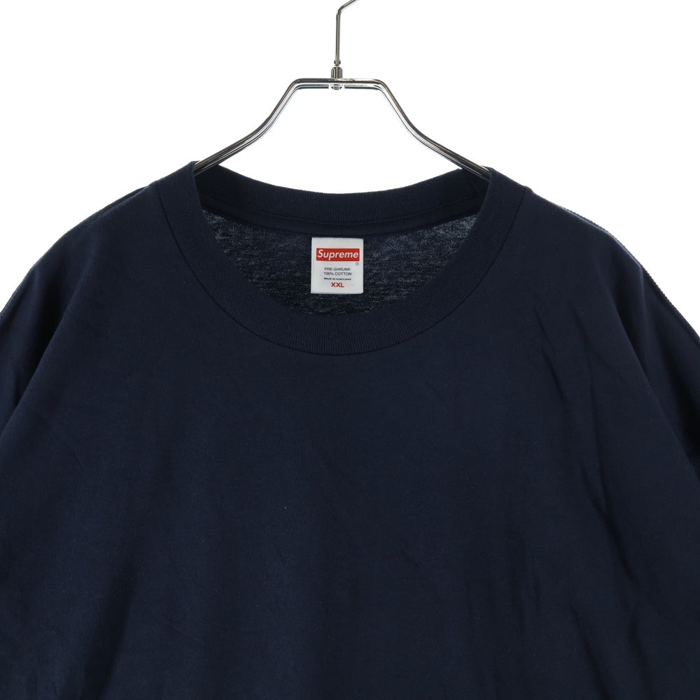 SUPREME(シュプリーム) 25SS Tape Tee テープ クルーネック カットソー 半袖Tシャツ ネイビー