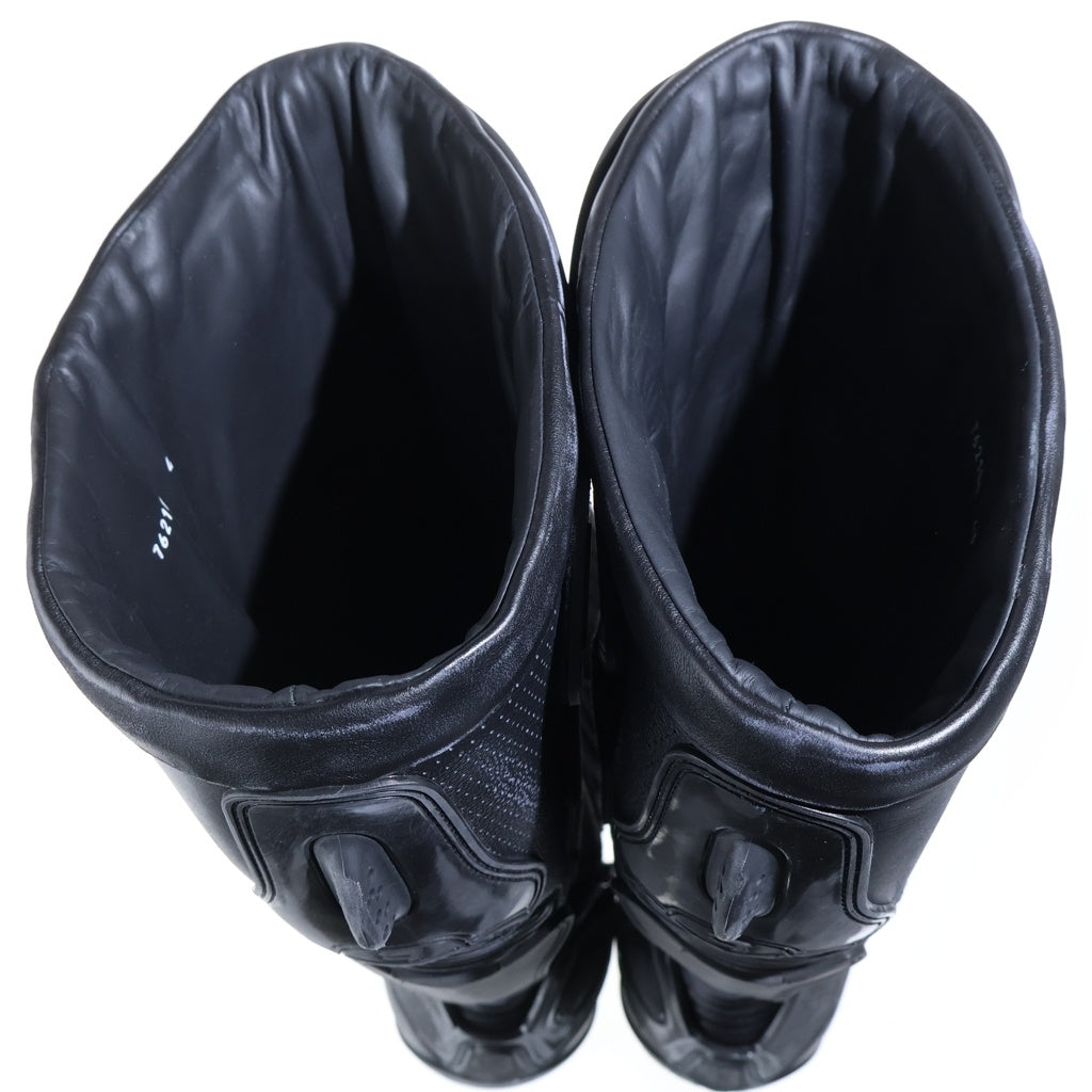 BALENCIAGA(バレンシアガ) 23AW LEATHER BIKER BOOTS レザー ロング バイカーブーツ ブラック 762100 WB6A2