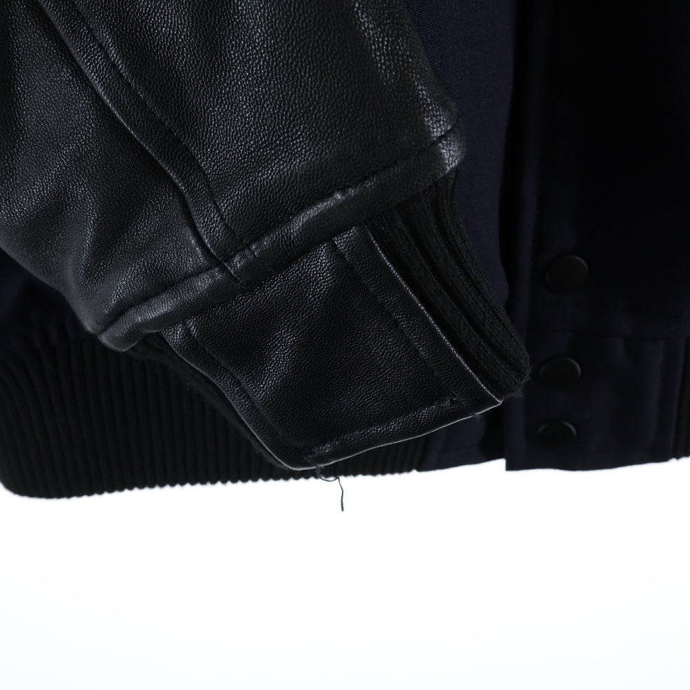 Yohji Yamamoto PRODUCE(ヨウジヤマモト プールオム) 18AW × NEW ERA Stadium Jacke スタジアム ジャケット スタジャン ネイビー HV-Y30-811