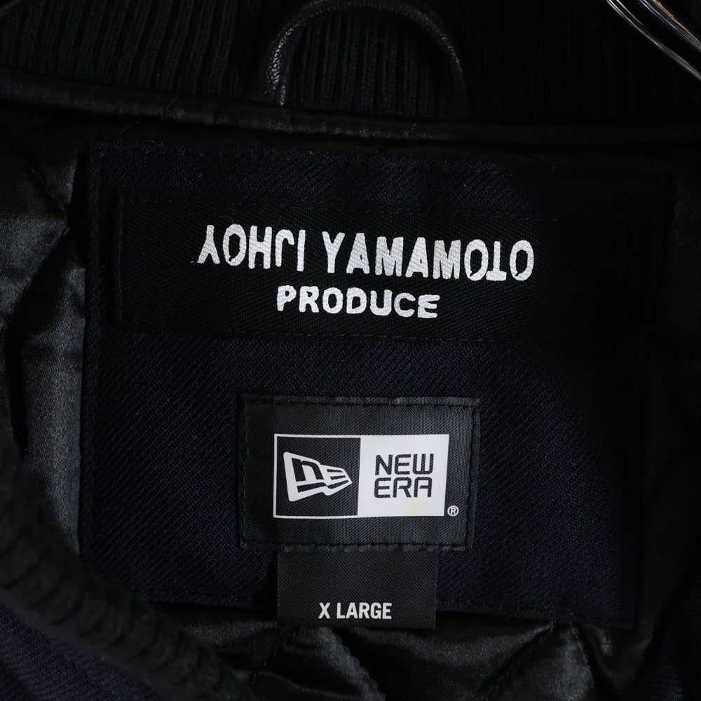 Yohji Yamamoto PRODUCE(ヨウジヤマモト プールオム) 18AW × NEW ERA Stadium Jacke スタジアム ジャケット スタジャン ネイビー HV-Y30-811
