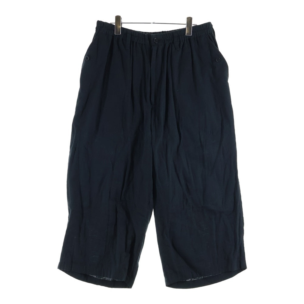 Yohji Yamamoto POUR HOMME(ヨウジヤマモト プールオム) 18SS コットン ワイド イージー パンツ ブラック HW-P75-037