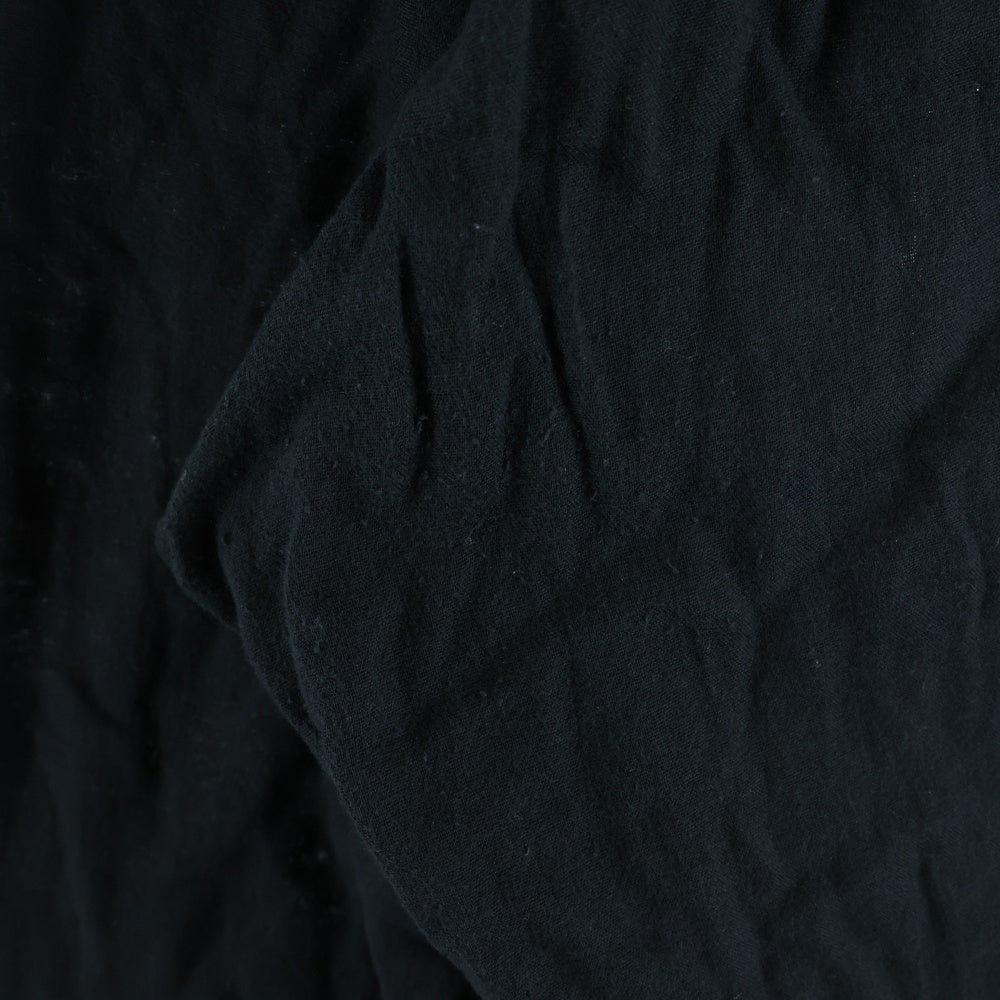 Yohji Yamamoto POUR HOMME(ヨウジヤマモト プールオム) 18SS コットン ワイド イージー パンツ ブラック HW-P75-037