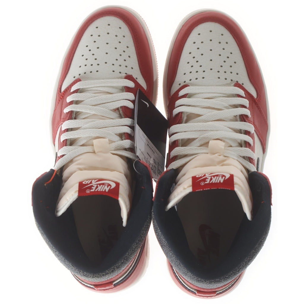 NIKE(ナイキ) AIR JORDAN 1 HIGH OG CHICAGO LOST & FOUND エアジョーダン1 シカゴ ロストアンドファウンド ハイカットスニーカー レッド US10/28cm DZ5485-612