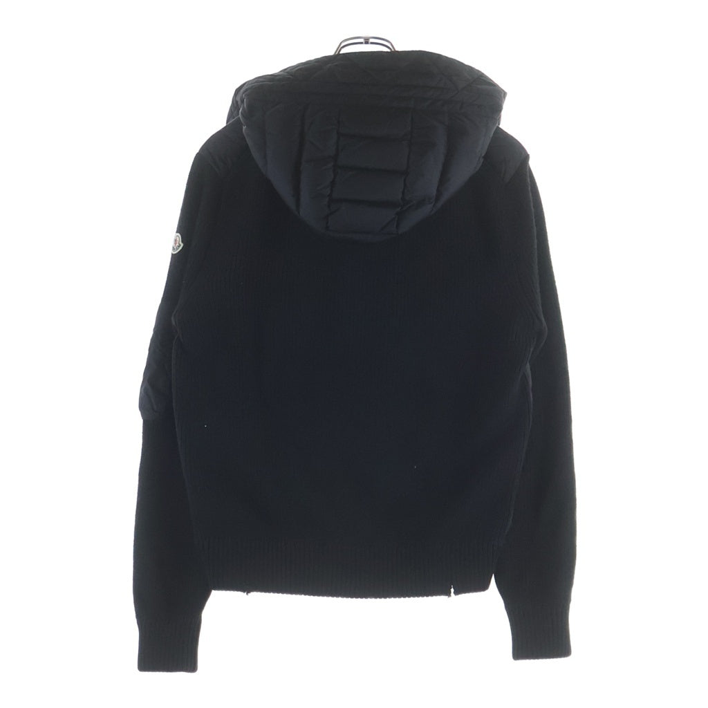 MONCLER(モンクレール) 18AW MAGLIONE TRICOT CARDIGAN アームニット切替 ナイロン ダウンジャケット ブラック D20919402800