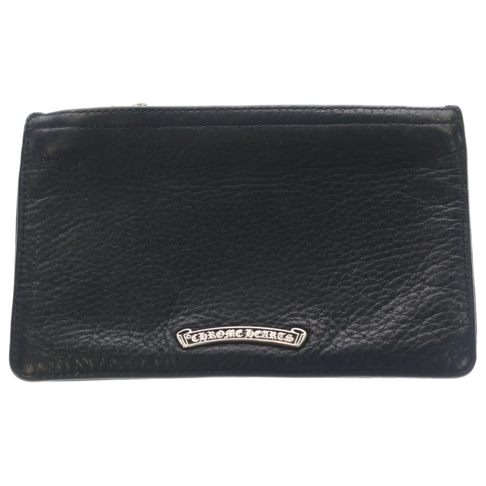CHROME HEARTS(クロムハーツ) ZPR CHNG PURSE2 チェンジパース2 レザーコインケース ブラック