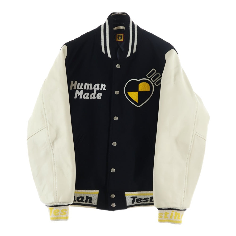 HUMAN MADE(ヒューマンメイド) 22SS ×A$AP ROCKY HUMAN TESTING PIZZA エイサップロッキー ヒューマン テスト ピザ ヴァーシティジャケット スタジャン マルチ