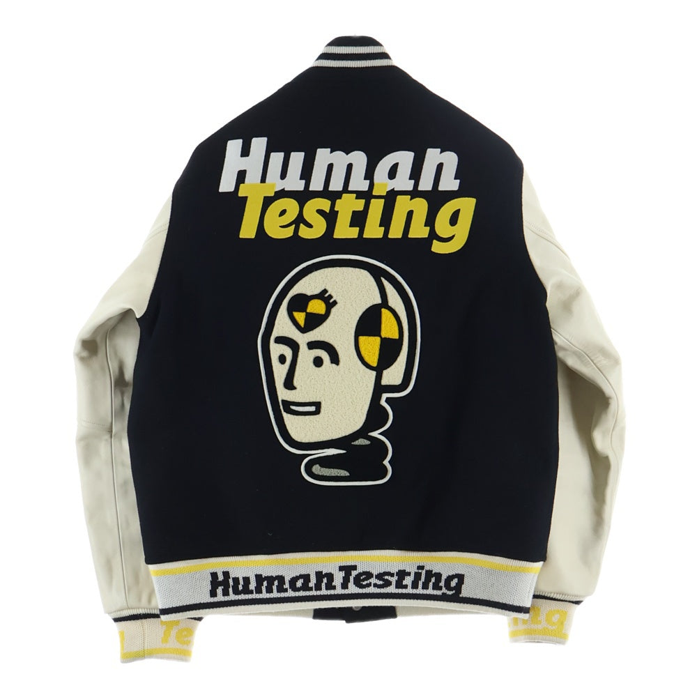 HUMAN MADE(ヒューマンメイド) 22SS ×A$AP ROCKY HUMAN TESTING PIZZA エイサップロッキー ヒューマン テスト ピザ ヴァーシティジャケット スタジャン マルチ
