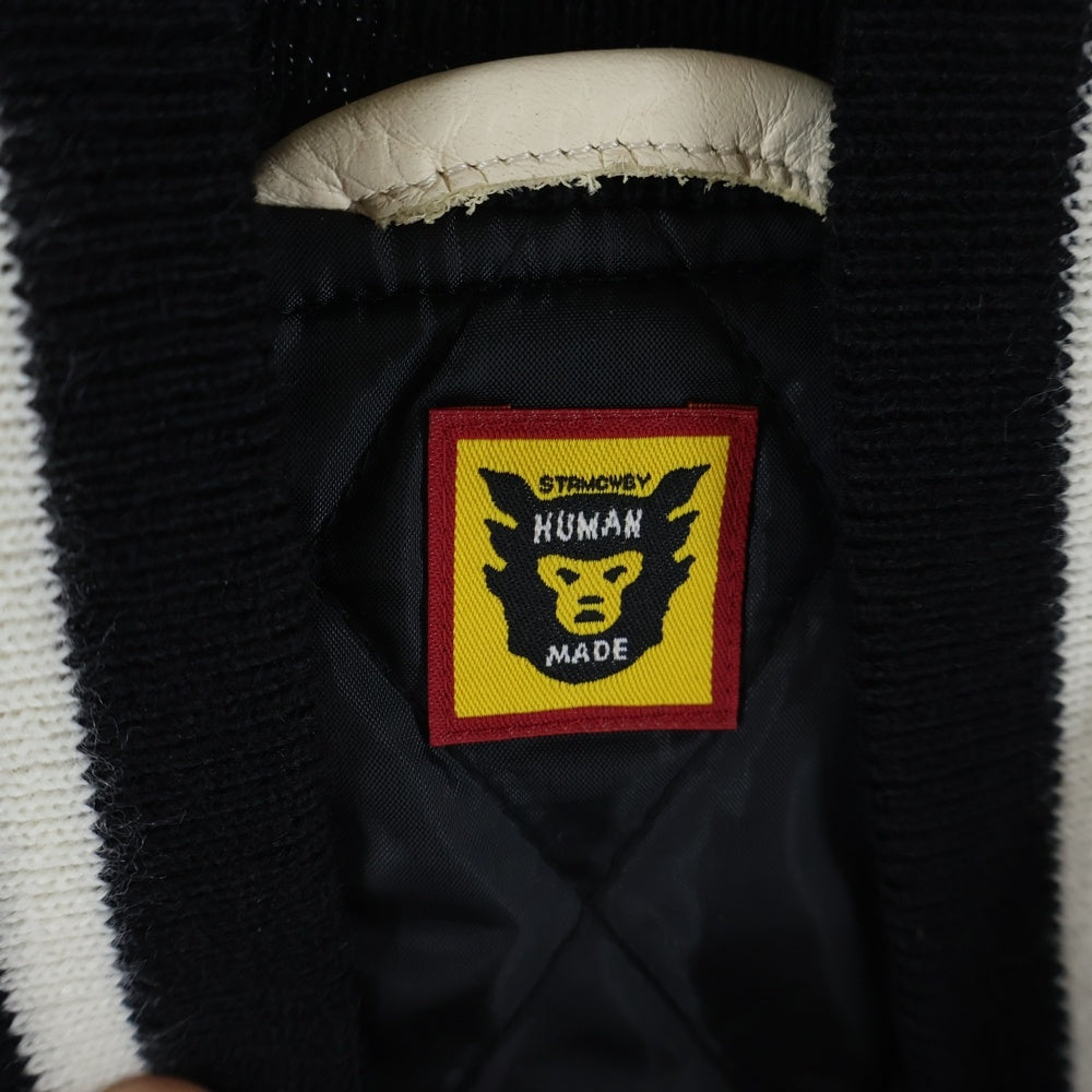 HUMAN MADE(ヒューマンメイド) 22SS ×A$AP ROCKY HUMAN TESTING PIZZA エイサップロッキー ヒューマン テスト ピザ ヴァーシティジャケット スタジャン マルチ