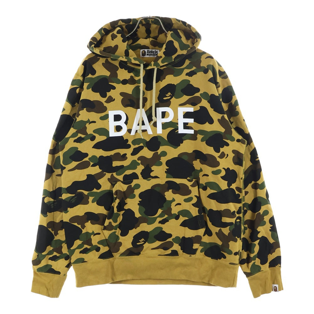 A BATHING APE(アベイシングエイプ) ロゴ プリント サルカモ スウェット プルオーバー パーカー マルチ 001PPL801007M